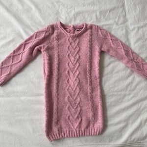Girls Sweater Dress Pink 3T Never Worn